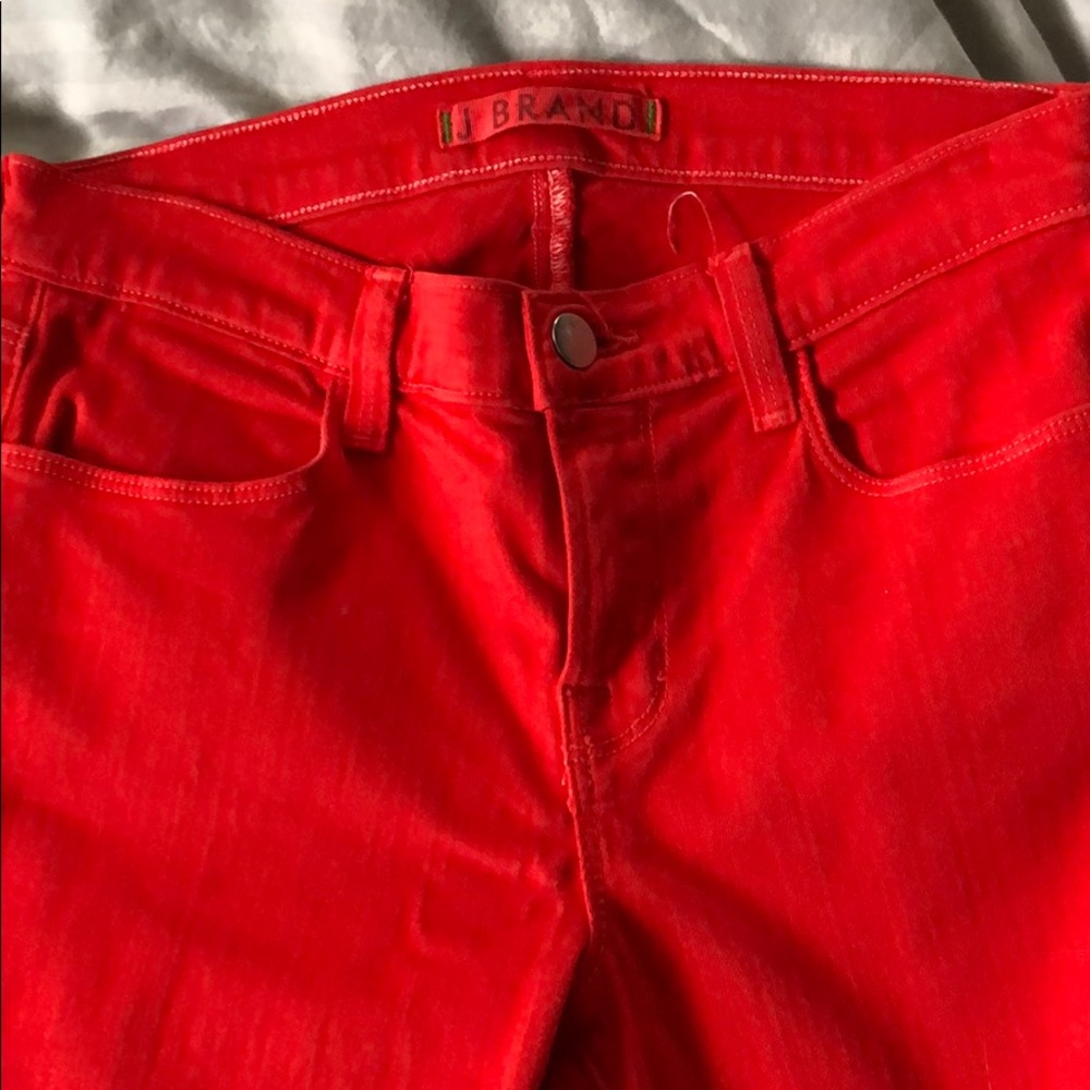 Red j brand jeans like new!